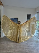 Isis Wings, Gold, Metallisch schimmernder  Tanzschleier/Bauchtanzflügel.