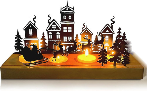 Adventskranz metall holz - adventskranz, x
