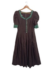 BERWIN & WOLFF Dirndl Trachtenkleid Damen 40/L Braun Klassisch Maxikleid