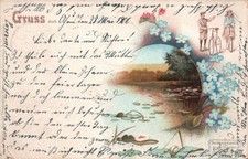 AK an Oldenburg gelaufen Deutschland Fahrräder Stukenbrok 1906 (2918A45)