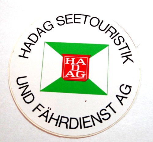 Werbe aufkleber hadag - werbe-aufkleber,
