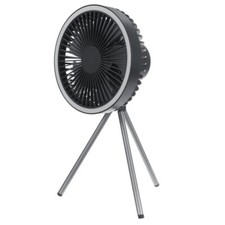 3 in 1 Tragbarer USB 10000mAh Camping Lüfter mit LED Licht Zeltlampe Hängeventilatoren