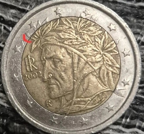 Münze italien dante - 2€,