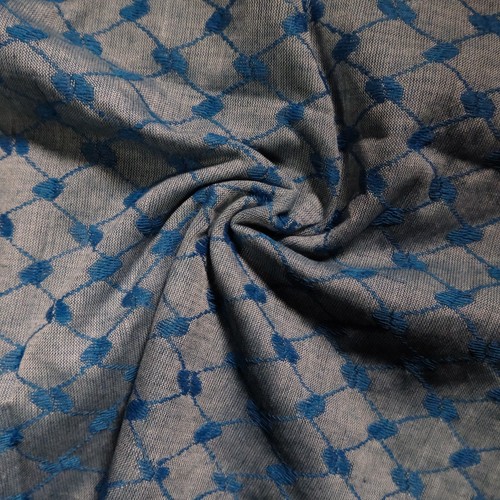 Traditional blue kufiya made - traditional,