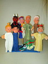 Konvolut Kasperle Theater Handpuppen Puppen Set 8 Figuren