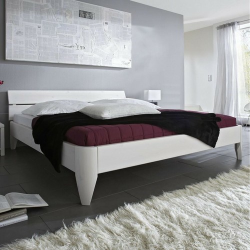 Massivholz bett 100x200x45 - bett,