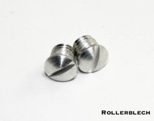 Vespa 2xVerschlussdeckel Alu Reserveradhalter V50N Special PV ET3 Sprint GT GTR