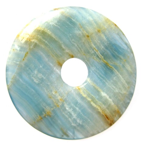 Donut aragonit calcit blau - blau, 30
