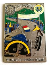 Plakette 11. Rallye de Franche-Comté Alsace 1986 CVVFC Sochaux Andenken Sammler