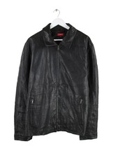 Vintage leder jacke schwarz - leder,