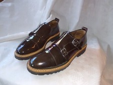 Double Monks PERTINI 38 Leder braun NEU Handarbeit Schuhe Mönch Derby Monkstraps