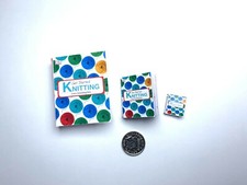 Miniaturbücher Erste Schritte Stricken / 1/12, 1/6 & 1/4 Geschenkideen Bücher