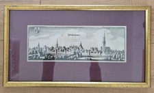 Kupferstich Merian 1644, Pfaffenhofen an der Ilm, gerahmt