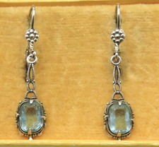 Jugendstil 800 Silber Ohrringe