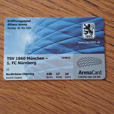 TICKET Eröffnungsspiel ALLIANZ ARENA - 30.Mai 2005 - TSV 1860 vs FCN - sehr gut