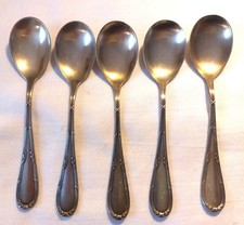 6 versilberte Löffel Antik