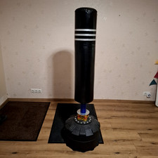 Boxsack Stehend 175cm Standboxsack mit Saugnapf-Basis Trainer Boxsack Schwarz