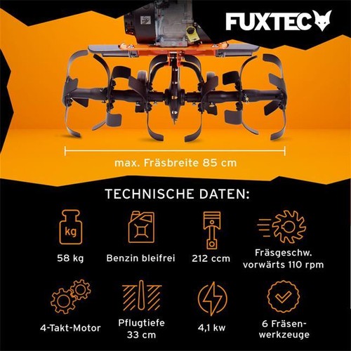 Fuxtec gartenfräse motorhacke - fuxtec,
