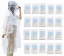 20x Regenponcho Transparent