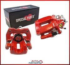 2x Bremssattel + Sattelhalter Rot für VW Golf 4 Jubi GTI V5 Leon Cupra HA Satz