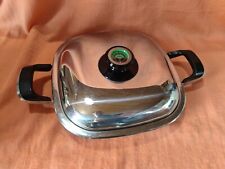 1,4L AMC 28cm Pfanne eckig  Edelstahl Bratpfanne Griddle Grillpfanne Visiotherm