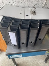 54 Kunststoff-Ordner schwarz A4 Einschub ca. 8cm Akten-Ordner