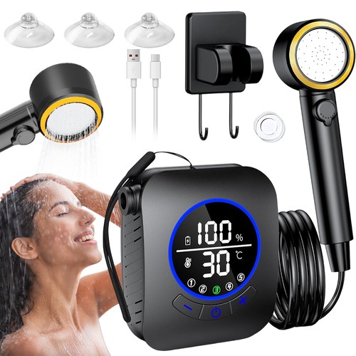 Campingdusche mit 8000mah - campingdusche, akku