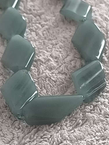 Vintage jade halskette grün - vintage,