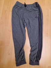 adidas Jogginghose Hose Herren 3 Streifen Design mit Fleece innen Baumwolle
