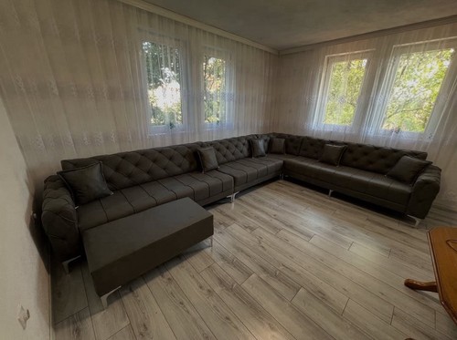 Ecksofa dunkelgrau - ecksofa, in