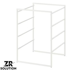 IKEA JONAXEL 4-stufiges Aufbewahrungsregal Regalgestell Innen Metall weiß, 50x51x70 cm