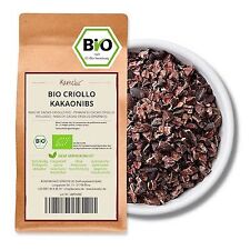 (49,80 EUR/kg) 500g Kakaonibs BIO, Kakao Nibs roh, Kakaobruch aus Criollo Kakao