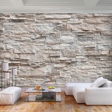 Ziegeln Steinwand Steinoptik VLIES FOTOTAPETE 3D WOHNZIMMER TAPETE WANDBILD XXL