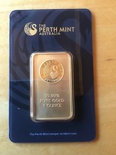 gold barren 1 unze Perth Mint