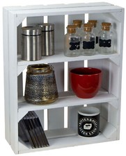 flaches Obstkistenregal