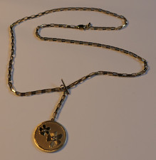 Schöne Fossil Halskette Edelstahl mit Anhänger Goldfarben 50 cm