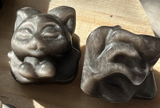 Silberner Obsidian Fuchs