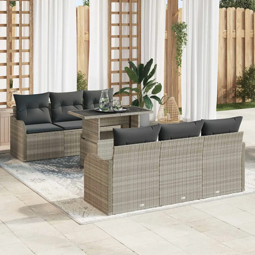 Gartensofa set mit kissen - gartensofa-set, 7