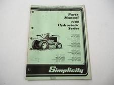 Simplicity 7100 hydrostatic - simplicity,