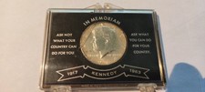 1963 Half Dollar Kennedy Memoriam, Silber, Schuber