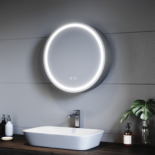 Led spiegelschrank rund - spiegelschrank, 3