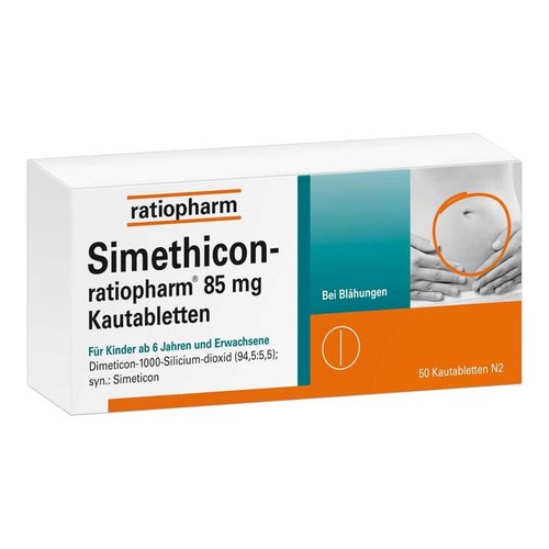 Simethicon ratiopharm mg - simethicon, 85