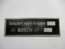 Typenschild Schild Bosch