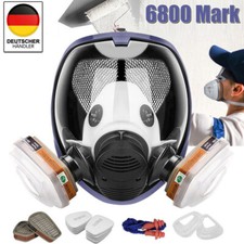 6200/6800 Vollmaske Atemschutzmaske mit Filter Vollgesichtsmaske Gasmaske DEU
