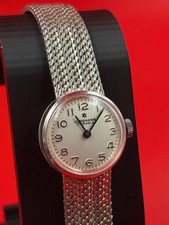 Antike Junghans 17 Jewels Vintage Damenuhr Handaufzug Edelstahl läuft
