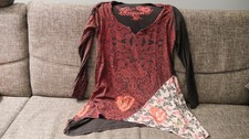 " Desigual " Longshirt Gr.Lschwarz rot