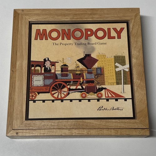 Holzkiste monopoly nostalgie - holzkiste,