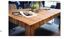 Esstisch  Teakholz massiv