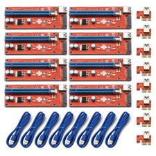 8Pcs Ver007S PCI-e Riser-Karte