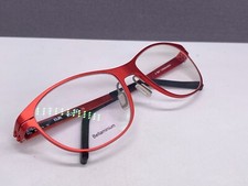 Bellinger Brille Damen Rot Rechteckig Vollrand Aluminium Bonita NP: 375€